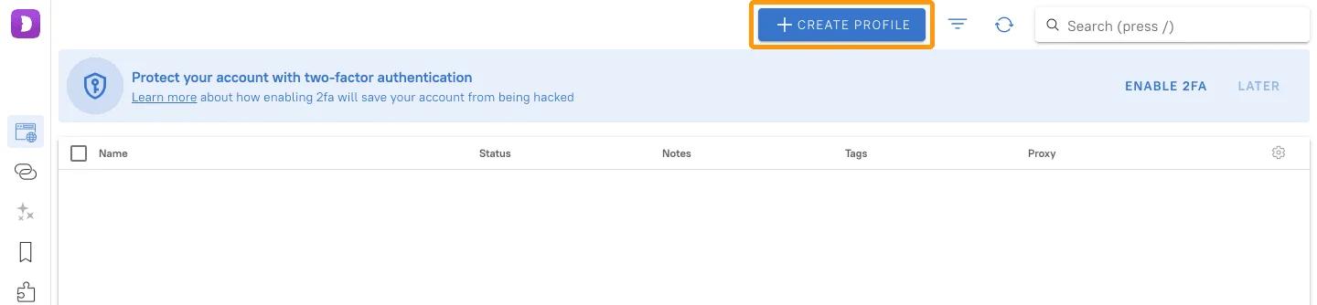 Setting up a proxy in Dolphin Anty - An anonymous browser