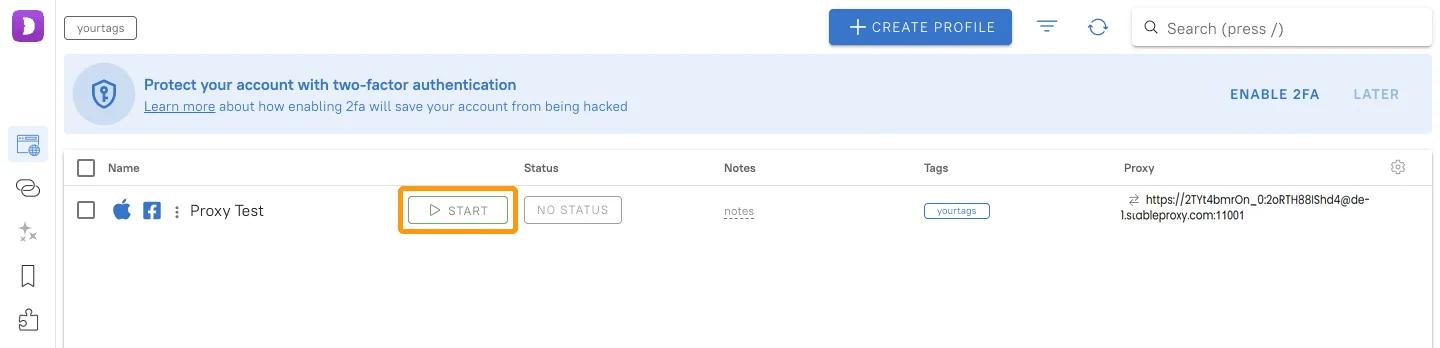 Setting up a proxy in Dolphin Anty - An anonymous browser