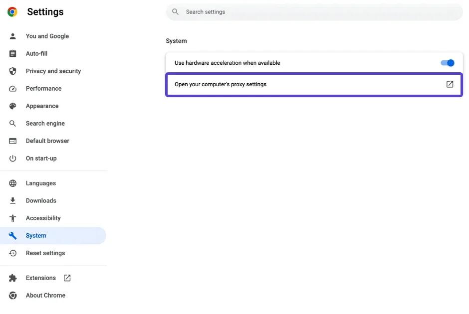 Настройка и конфигурация прокси в Google Chrome - StableProxy