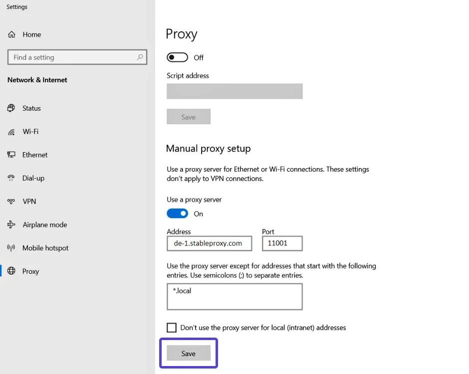 Настройка и конфигурация прокси в Google Chrome - StableProxy