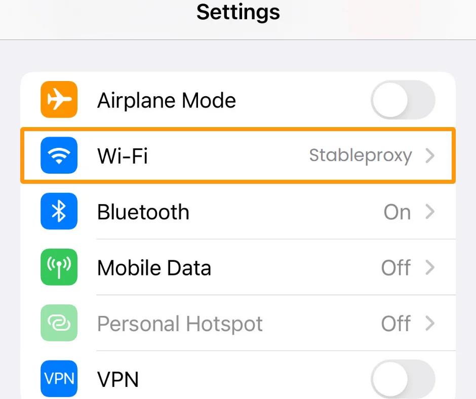 How to set up a proxy server on iPhone or iPad - StableProxy