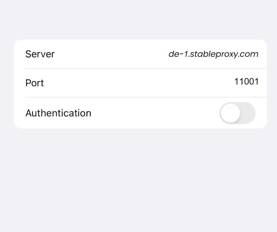 How to set up a proxy server on iPhone or iPad - StableProxy