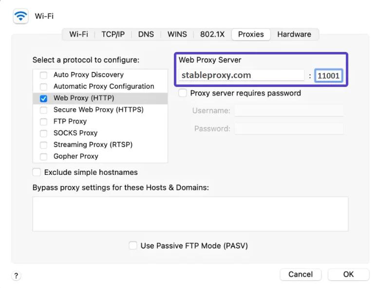 Instalacja serwera proxy na macOS - Instrukcje od Stableproxy