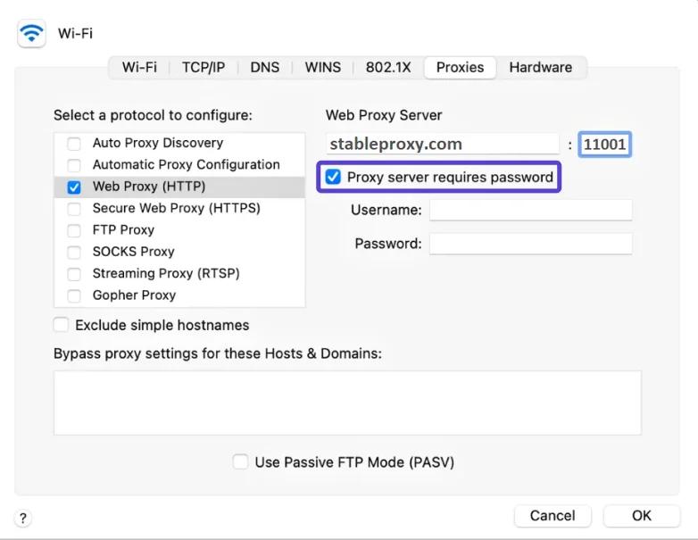 Instalacja serwera proxy na macOS - Instrukcje od Stableproxy