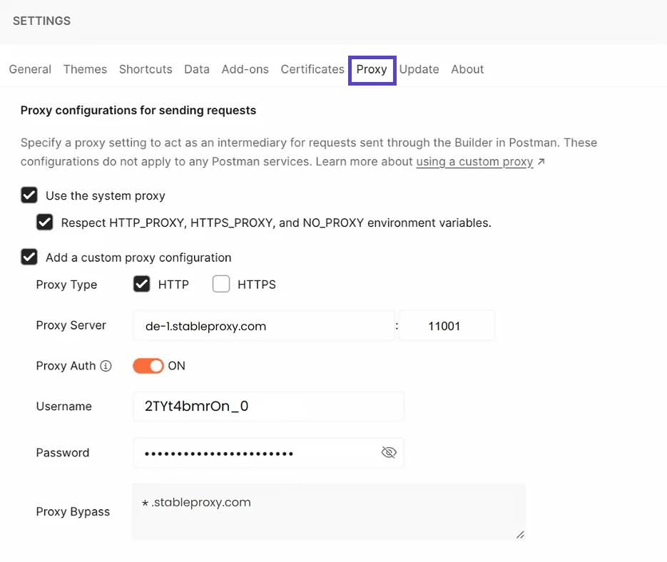 Jak skonfigurować serwer proxy w Postmanie - porady od StableProxy