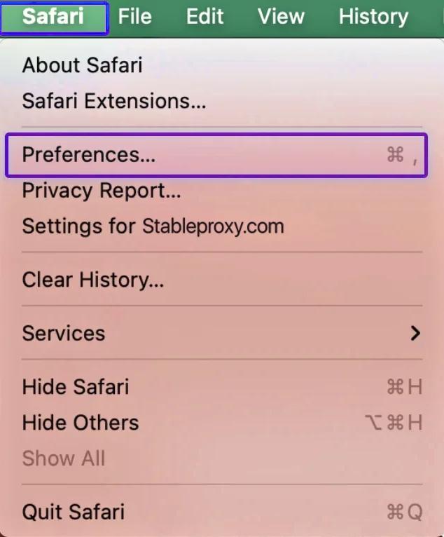 Jak skonfigurować serwer proxy w Safari na macOS - StableProxy