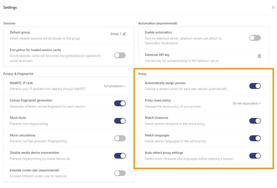 Jak skonfigurować serwer proxy w SessionBox - StableProxy