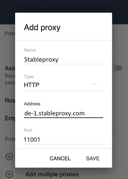 Jak skonfigurować serwer proxy w SessionBox - StableProxy